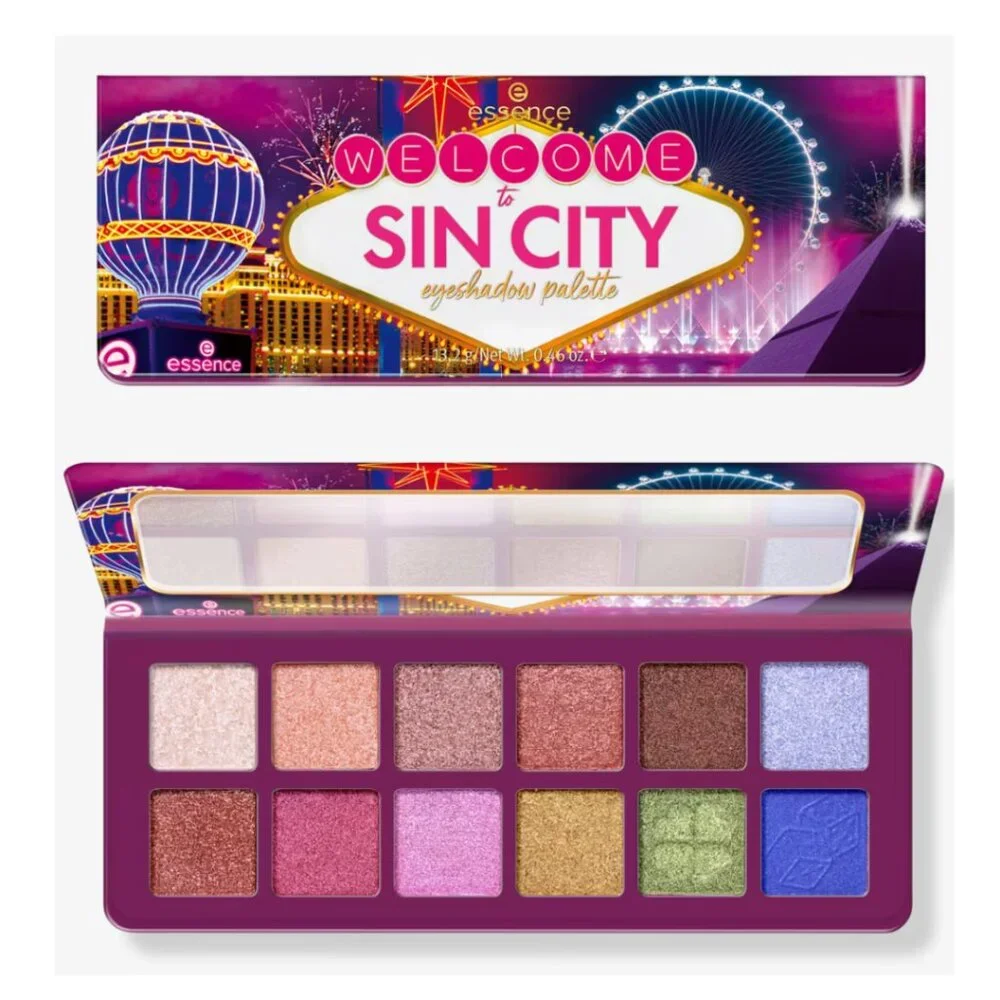 NEW Shimmer eyeshadow palette, 12 bold colors: Welcome to SIN CITY- Las Vegas - Picture 1 of 10